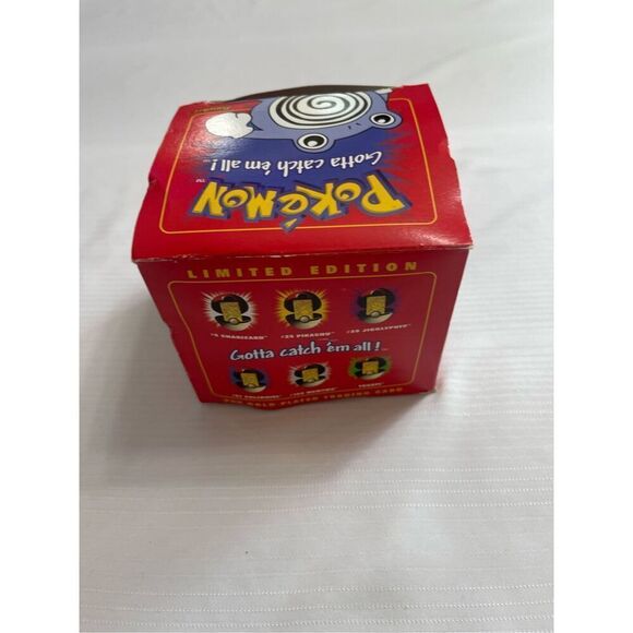 23K Gold Plated POLIWHIRL Trading Card 1999 Burger King Pokemon Pokeball W/Box - Picture 5 of 5